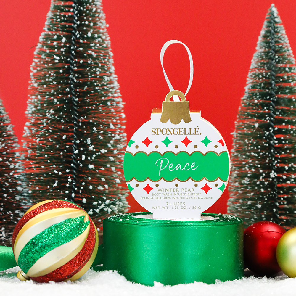 Peace - Winter Pear Holiday Ornament Buffer Christmas