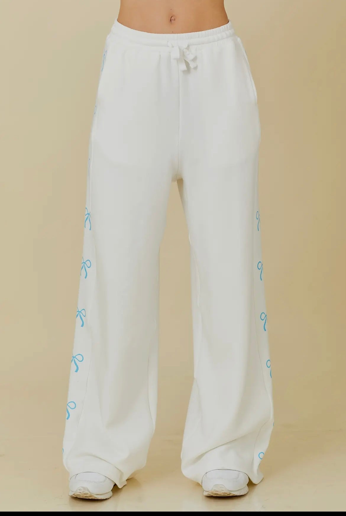 Blue bow pant
