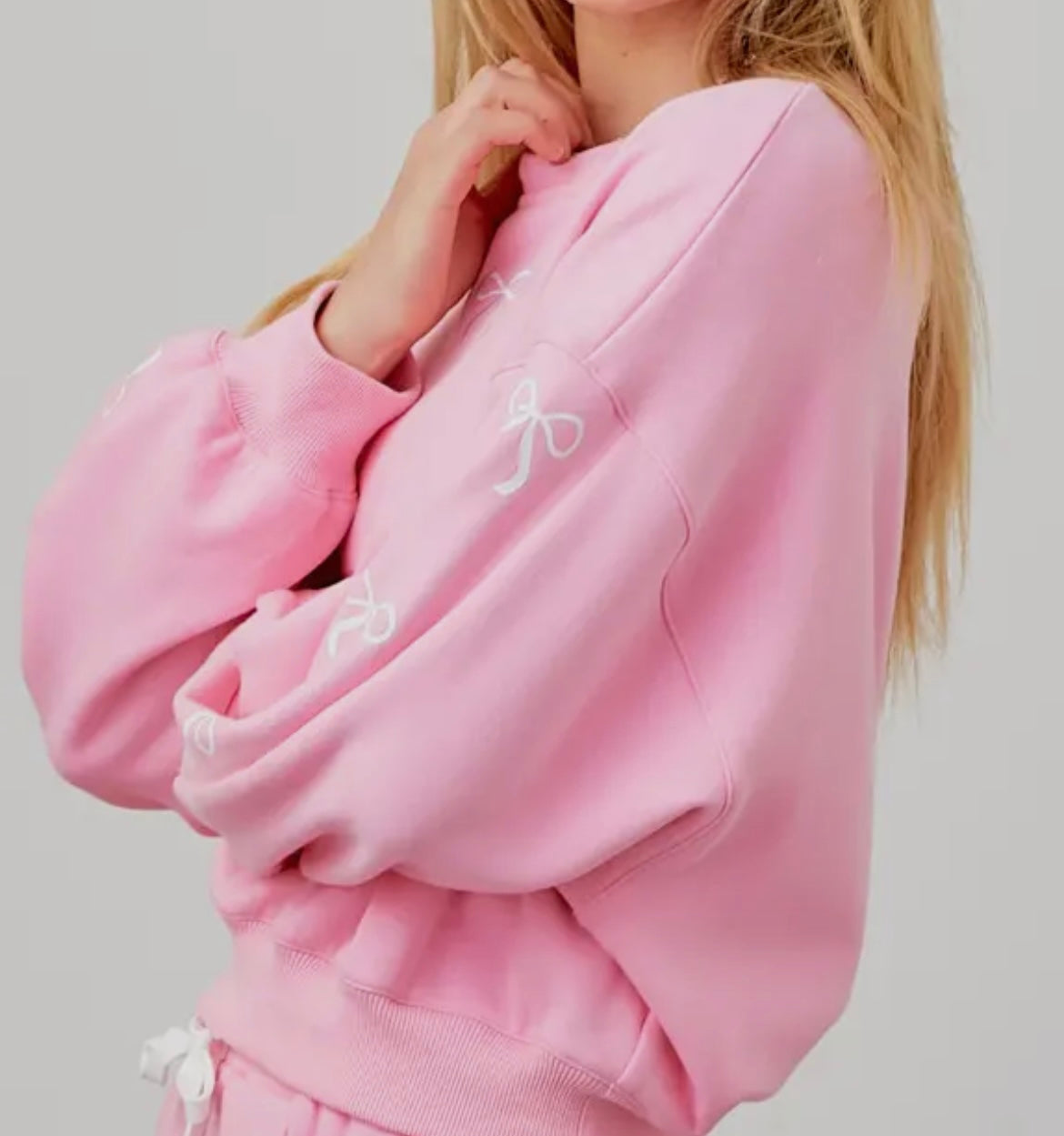 Coquette Pink Bow sweatshirt