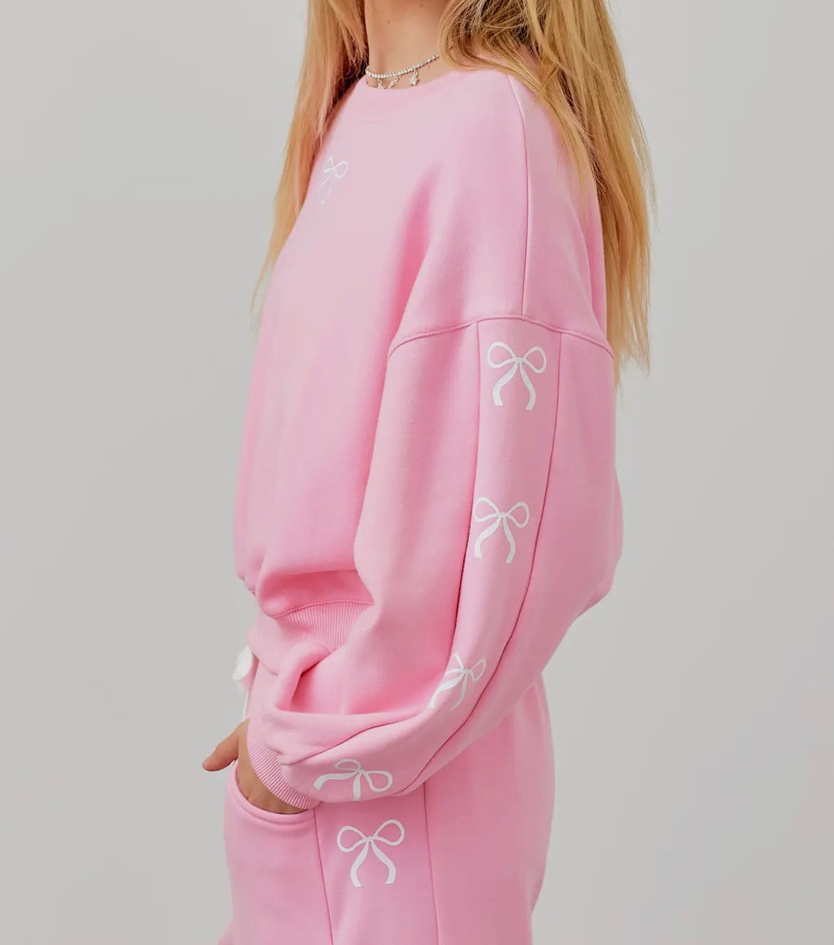 Coquette Pink Bow sweatshirt