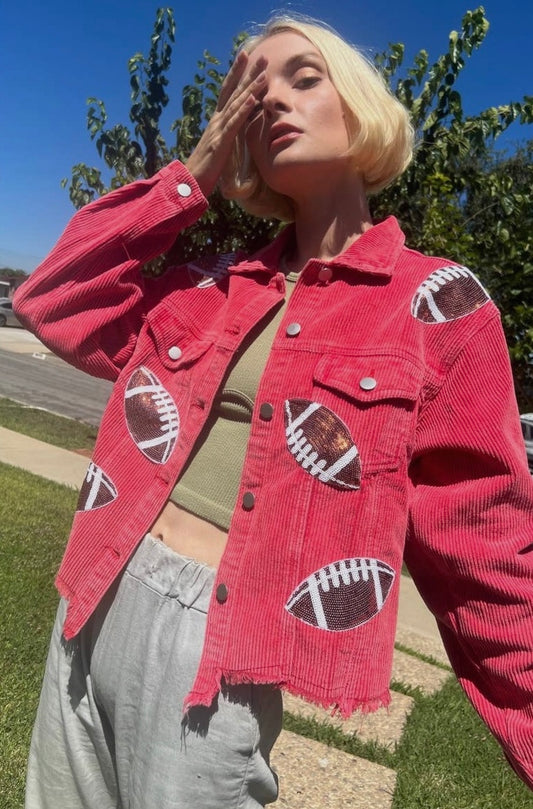 Football sequin jacket