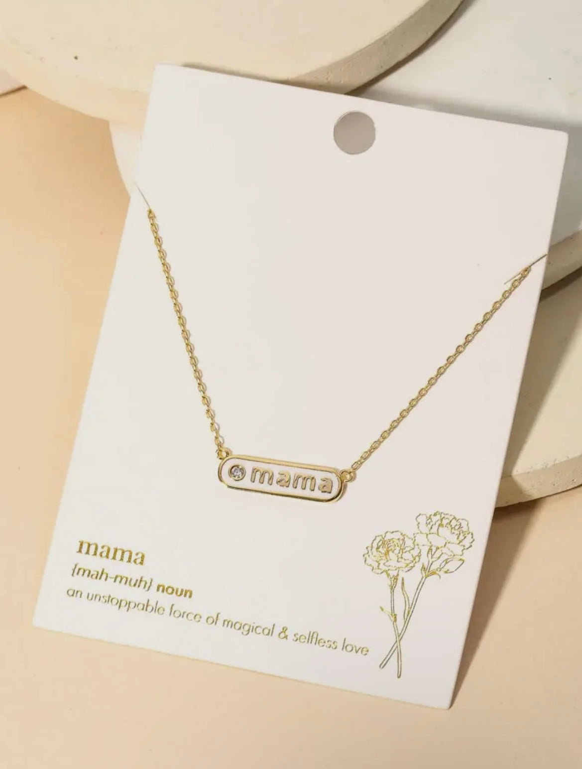 Mama bear necklace