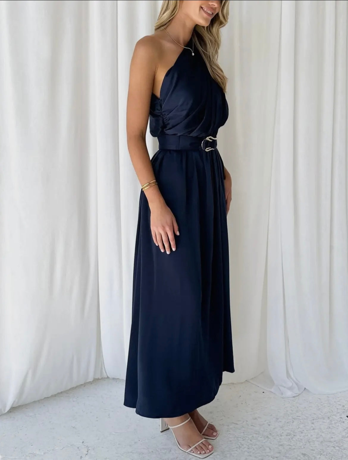 One shoulder bandeau dress