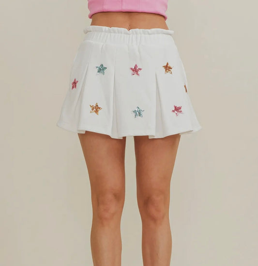 Sequin Star skort