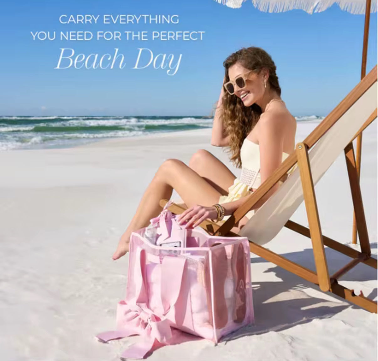 The perfect pink beach tote