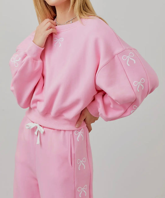 Coquette Pink Bow sweatshirt