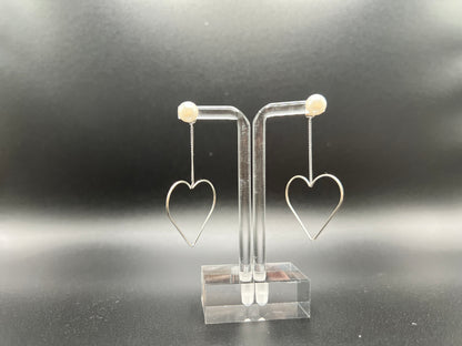 Our heart drops pearl earrings